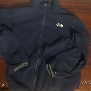 Navy blue north face jacket
